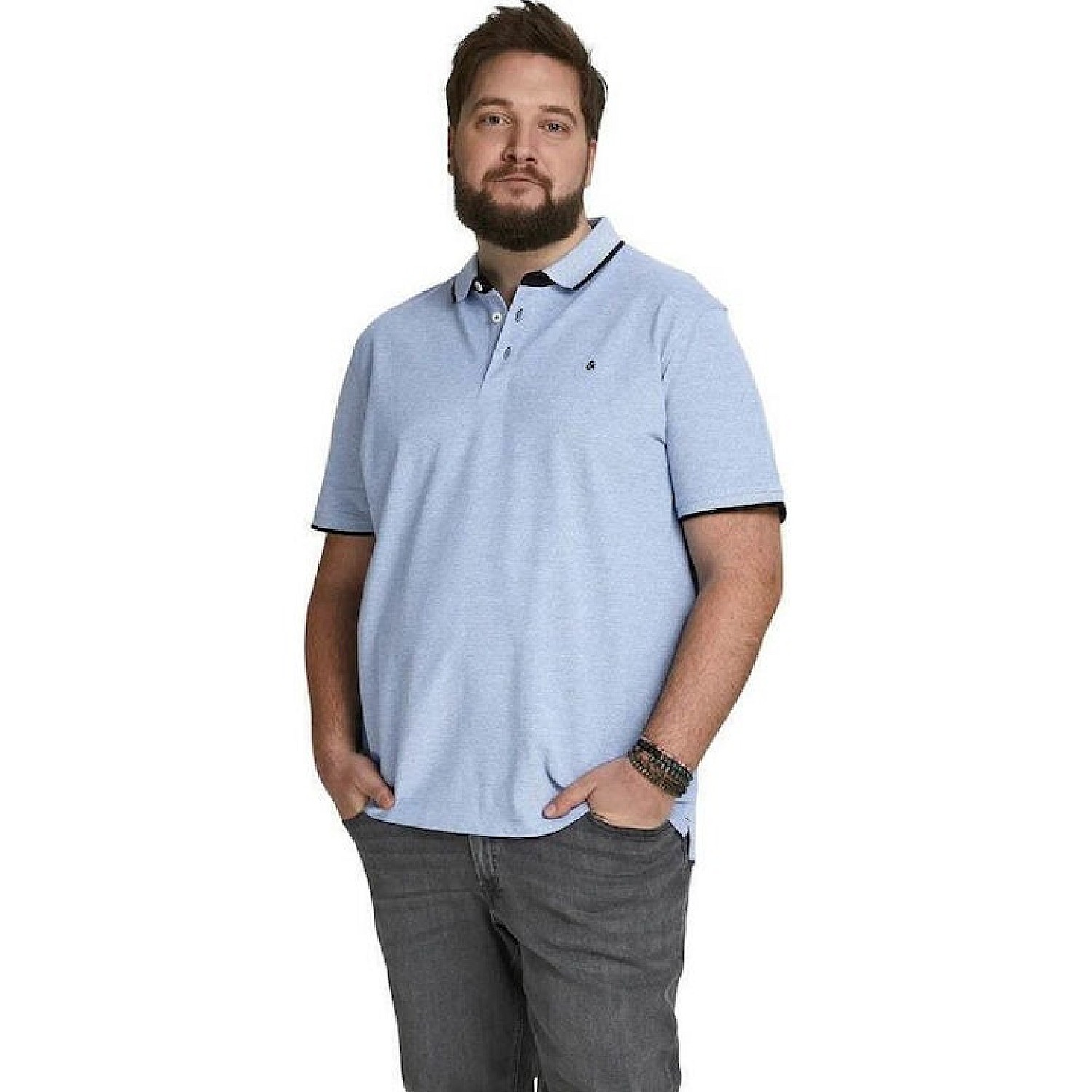 JACK & JONES ΑΝΔΡΙΚΗ ΜΠΛΟΥΖΑ POLO Κ.Μ  JJEPAULOS POLO SS NOOS P