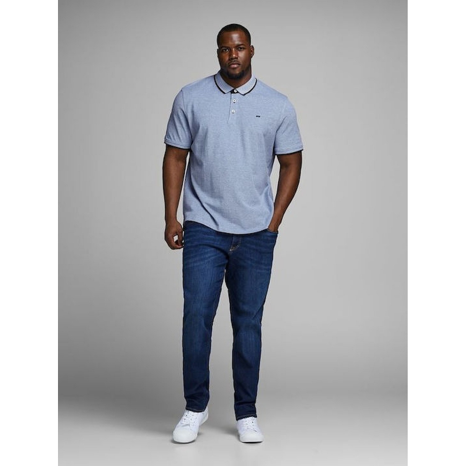 JACK & JONES ΑΝΔΡΙΚΗ ΜΠΛΟΥΖΑ POLO Κ.Μ  JJEPAULOS POLO SS NOOS P