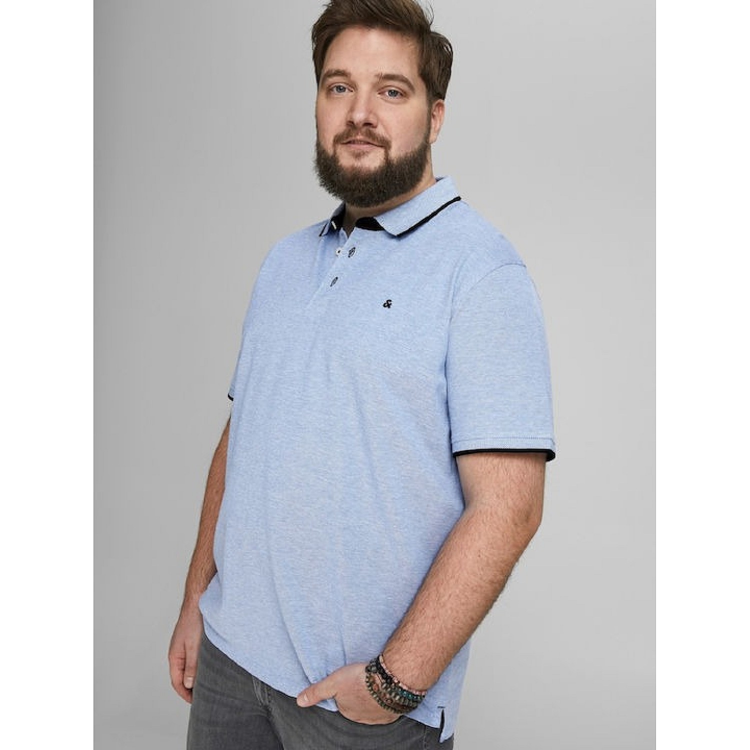 JACK & JONES ΑΝΔΡΙΚΗ ΜΠΛΟΥΖΑ POLO Κ.Μ  JJEPAULOS POLO SS NOOS P