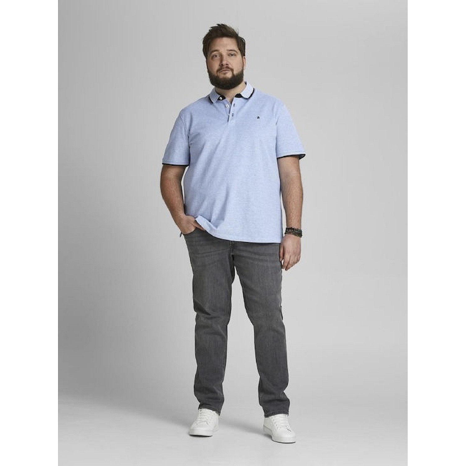 JACK & JONES ΑΝΔΡΙΚΗ ΜΠΛΟΥΖΑ POLO Κ.Μ  JJEPAULOS POLO SS NOOS P