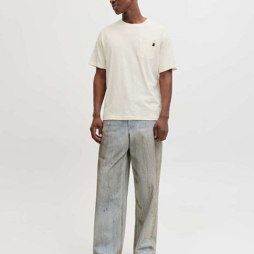 JACK & JONES ΑΝΔΡΙΚΗ ΜΠΛΟΥΖΑ Κ.Μ. JJEDOVER SLUB TEE SS NOOS