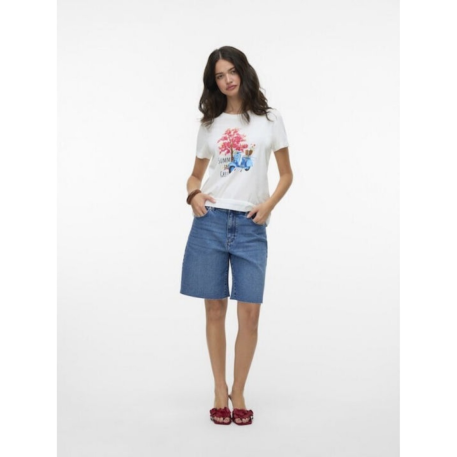 VERO MODA ΓΥΝΑΙΚΕΙΑ ΜΠΛΟΥΖΑ Κ.Μ. VMSIANE FRANCIS SS TOP BOX