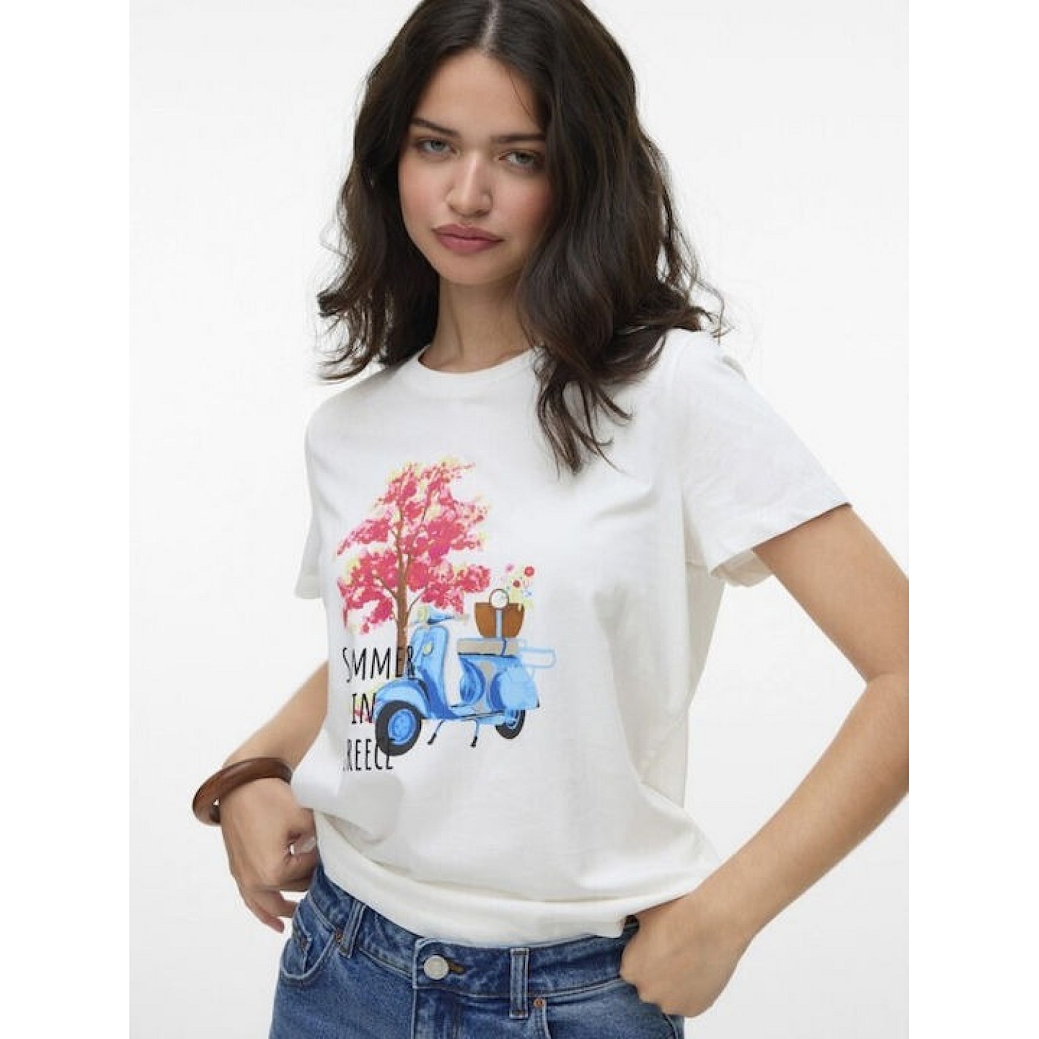 VERO MODA ΓΥΝΑΙΚΕΙΑ ΜΠΛΟΥΖΑ Κ.Μ. VMSIANE FRANCIS SS TOP BOX