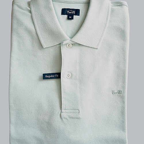 Unisex Κοντομάνικο Polo Μπλουζάκι Μονόχρωμο 100% Βαμβάκι TWILL