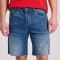 Comfort fit τζιν βερμούδα με raw edges