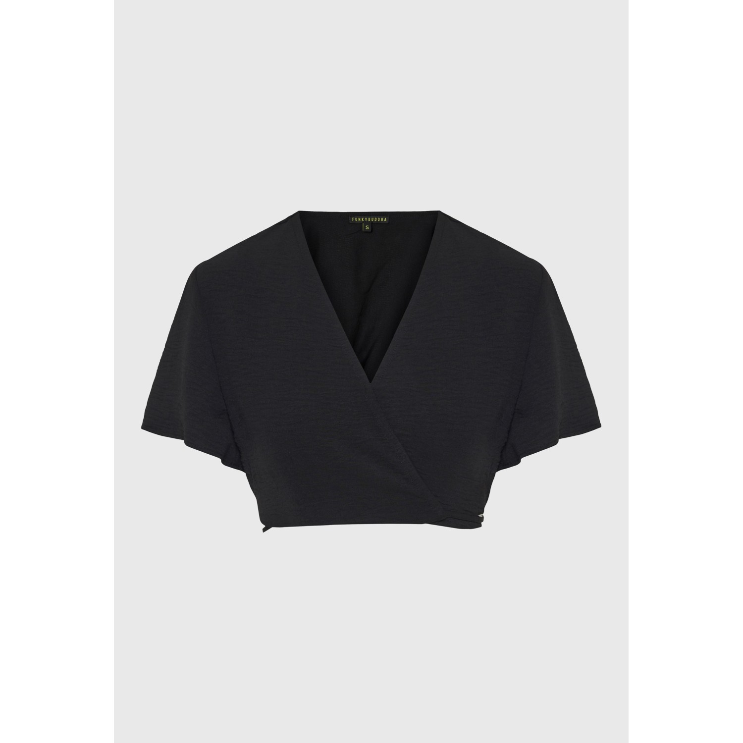 Cropped top με cut out λεπτομέρειες