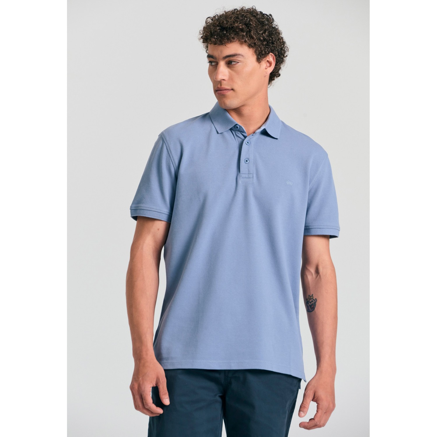 Essential polo μπλούζα με κέντημα Garage 55.