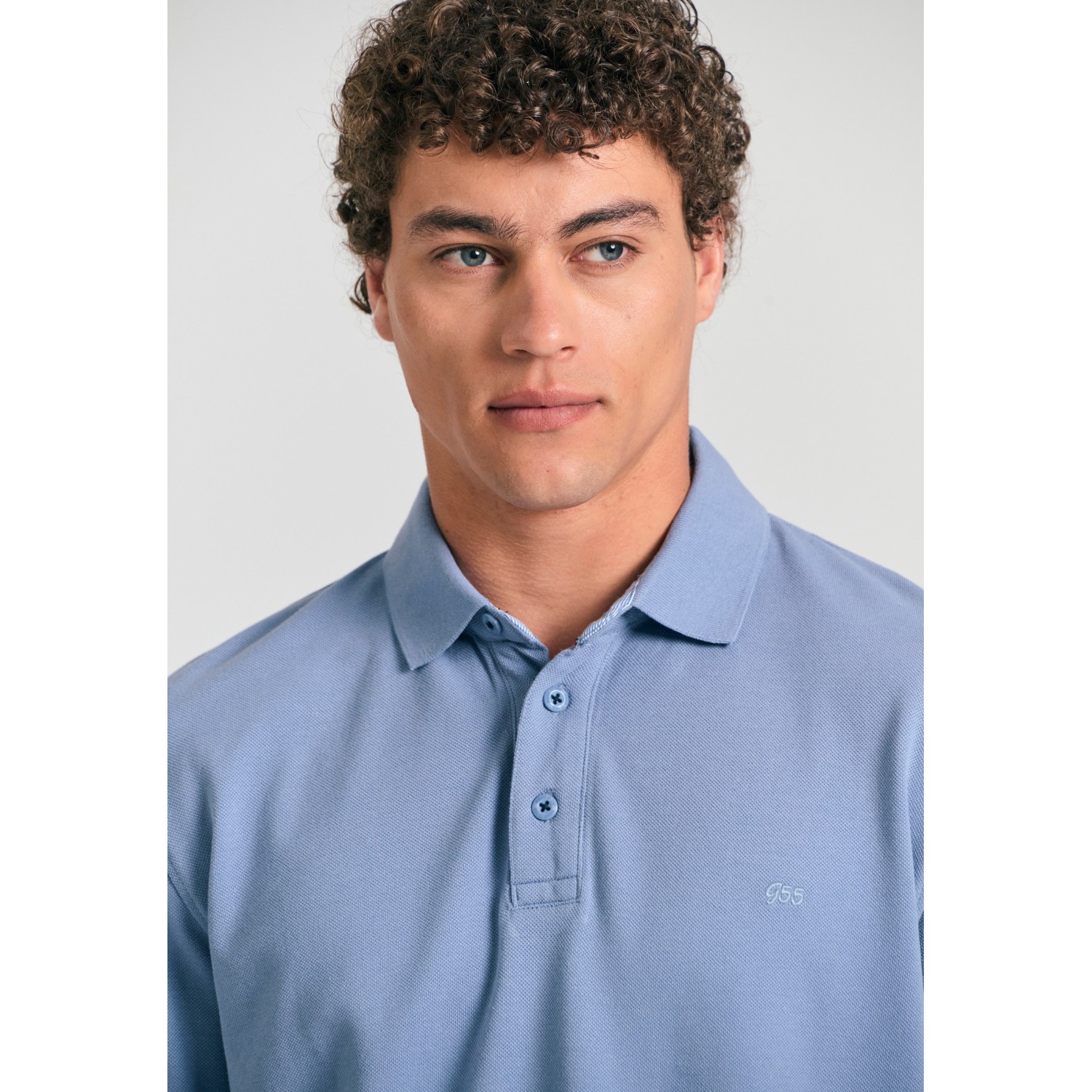Essential polo μπλούζα με κέντημα Garage 55.