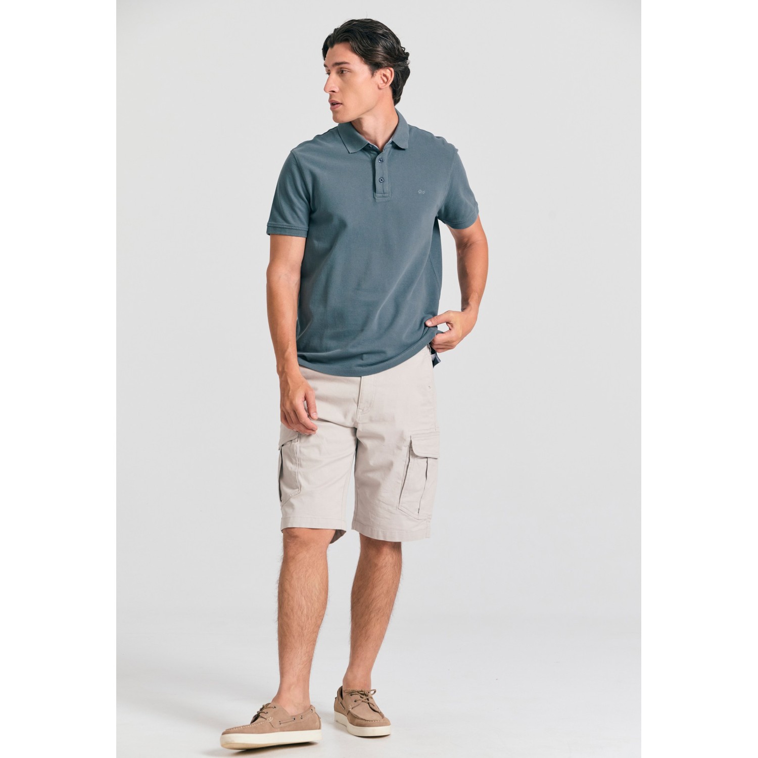 Essential polo μπλούζα με κέντημα Garage 55.