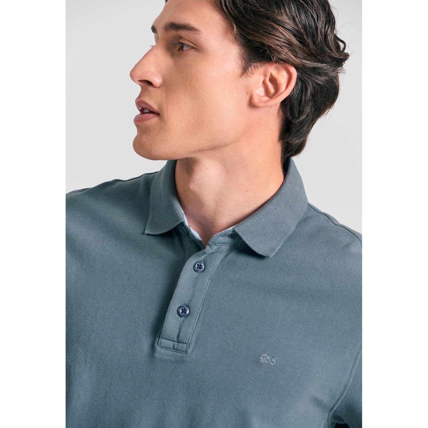 Essential polo μπλούζα με κέντημα Garage 55.