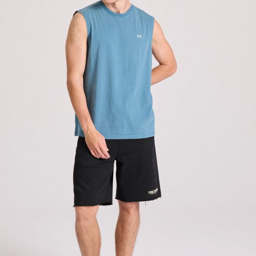 Essential wide leg fit αθλητική βερμούδα με raw cu Essential wide leg fit αθλητική βερμούδα με raw cu