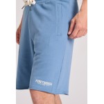 Essential wide leg fit αθλητική βερμούδα με raw cu
