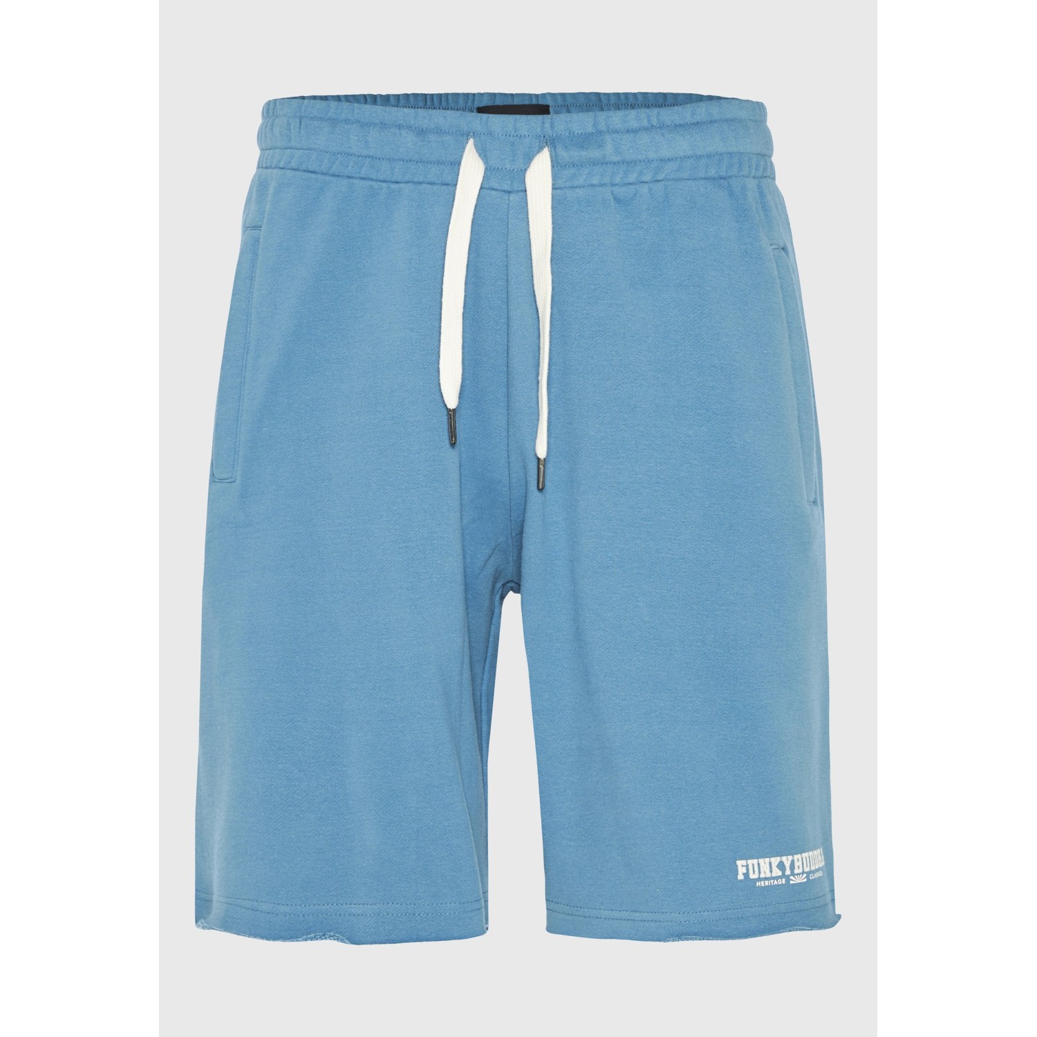 Essential wide leg fit αθλητική βερμούδα με raw cu
