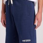Essential wide leg fit αθλητική βερμούδα με raw cu