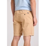 Garment dyed chino βερμούδα με ρεβέρ