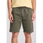 Garment dyed chino βερμούδα σε ζακάρ ύφασμα