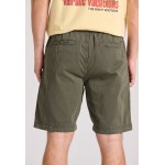 Garment dyed chino βερμούδα σε ζακάρ ύφασμα