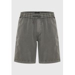 Garment dyed chino βερμούδα σε ζακάρ ύφασμα