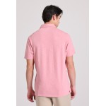 Garment dyed polo μπλούζα από φλάμα