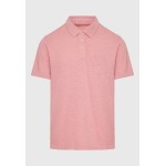 Garment dyed polo μπλούζα από φλάμα