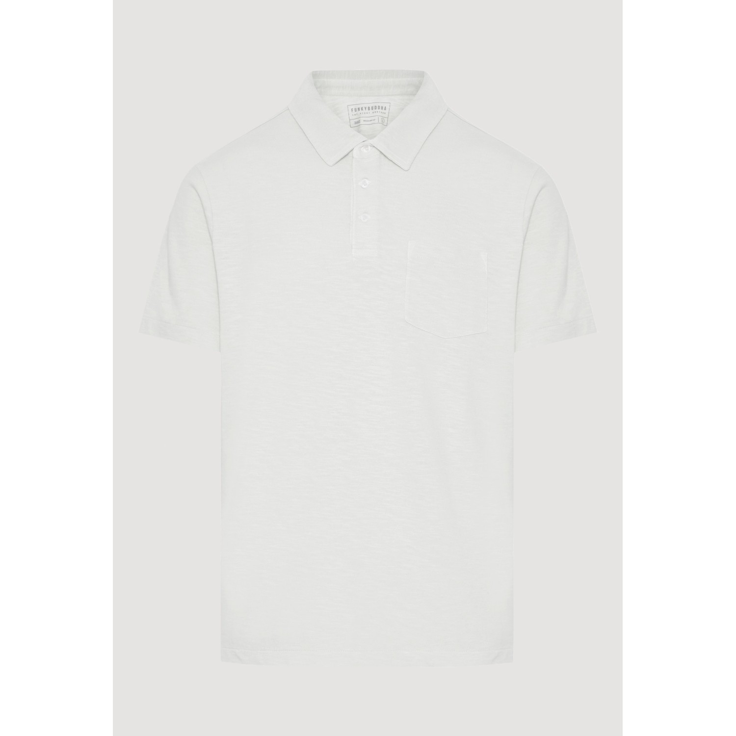Garment dyed polo μπλούζα από φλάμα