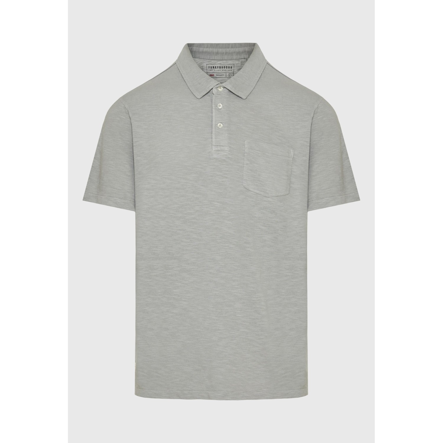 Garment dyed polo μπλούζα από φλάμα