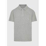 Garment dyed polo μπλούζα από φλάμα