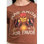 Garment dyed t-shirt με exotic τύπωμα