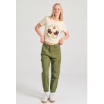 Garment dyed t-shirt με exotic τύπωμα