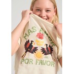 Garment dyed t-shirt με exotic τύπωμα
