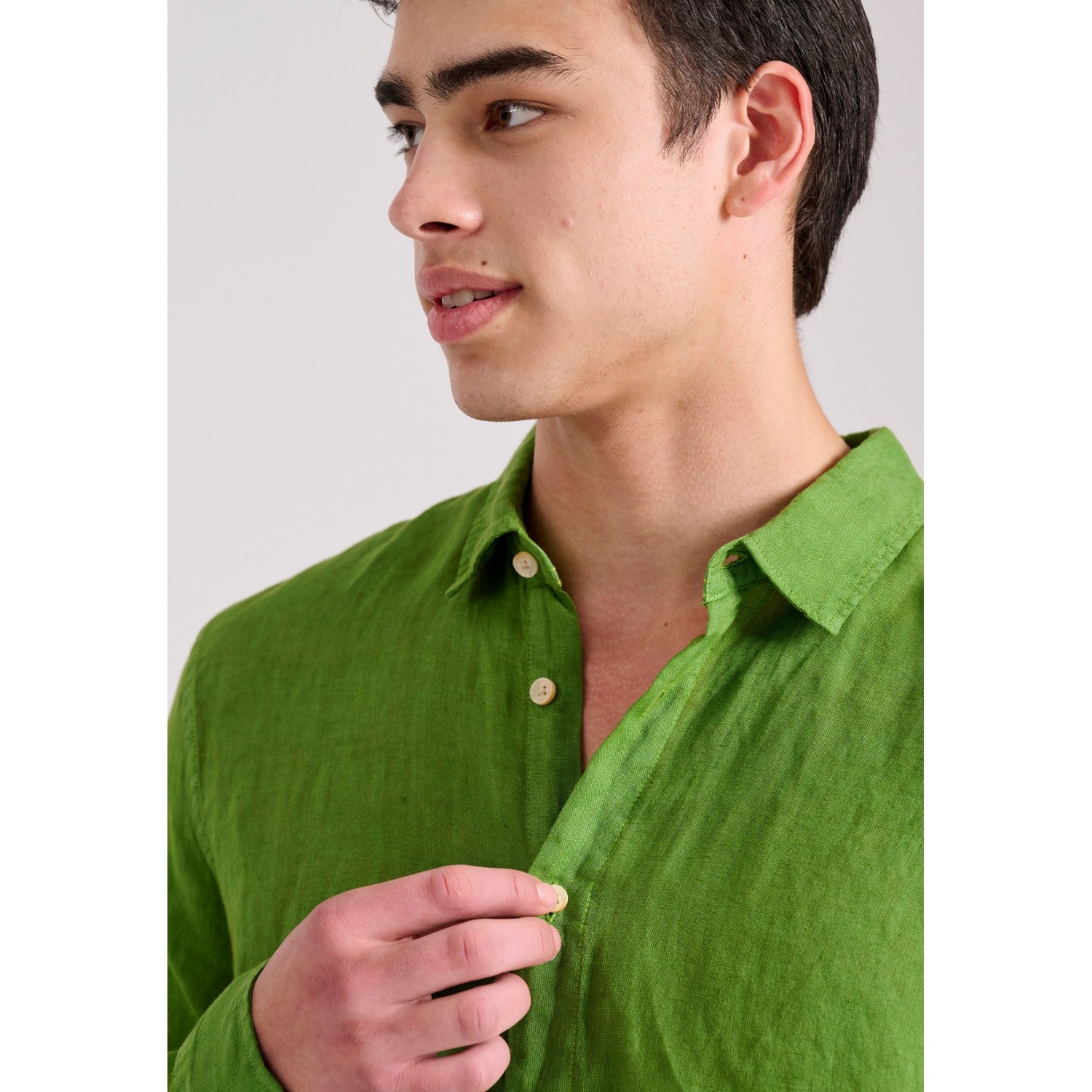 Garment dyed λινό πουκάμισο - The essentials