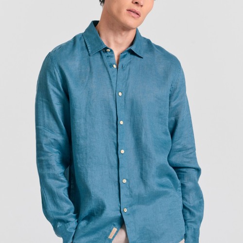 Garment dyed λινό πουκάμισο - The essentials