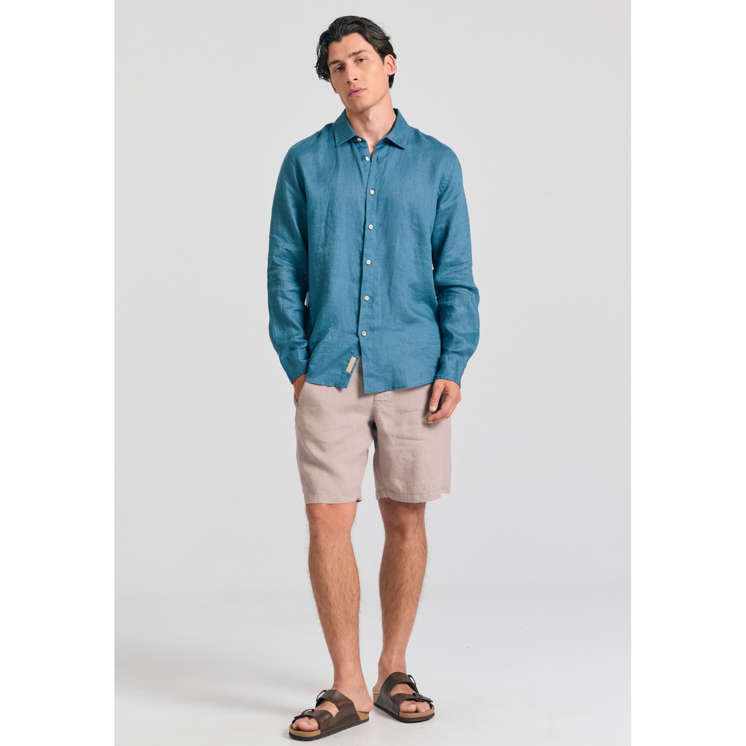 Garment dyed λινό πουκάμισο - The essentials