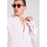 Garment dyed λινό πουκάμισο με λαιμό mao Garment dyed λινό πουκάμισο με λαιμό mao