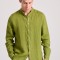 Garment dyed λινό πουκάμισο με λαιμό mao