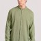 Garment dyed λινό πουκάμισο με λαιμό mao