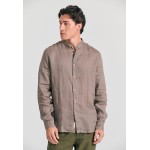 Garment dyed λινό πουκάμισο με λαιμό mao Garment dyed λινό πουκάμισο με λαιμό mao