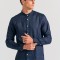 Garment dyed λινό πουκάμισο με λαιμό mao