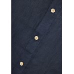 Garment dyed λινό πουκάμισο με λαιμό mao
