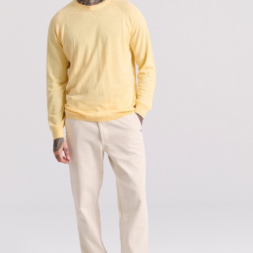 Linen blend ανδρική lightweight πλεκτή μπλούζα Linen blend ανδρική lightweight πλεκτή μπλούζα