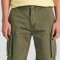 Loose fit garment dyed cargo βερμούδα