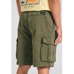 Loose fit garment dyed cargo βερμούδα