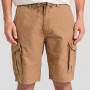 Loose fit linen blend cargo βερμούδα