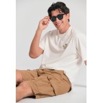 Loose fit linen blend cargo βερμούδα