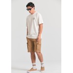 Loose fit linen blend cargo βερμούδα