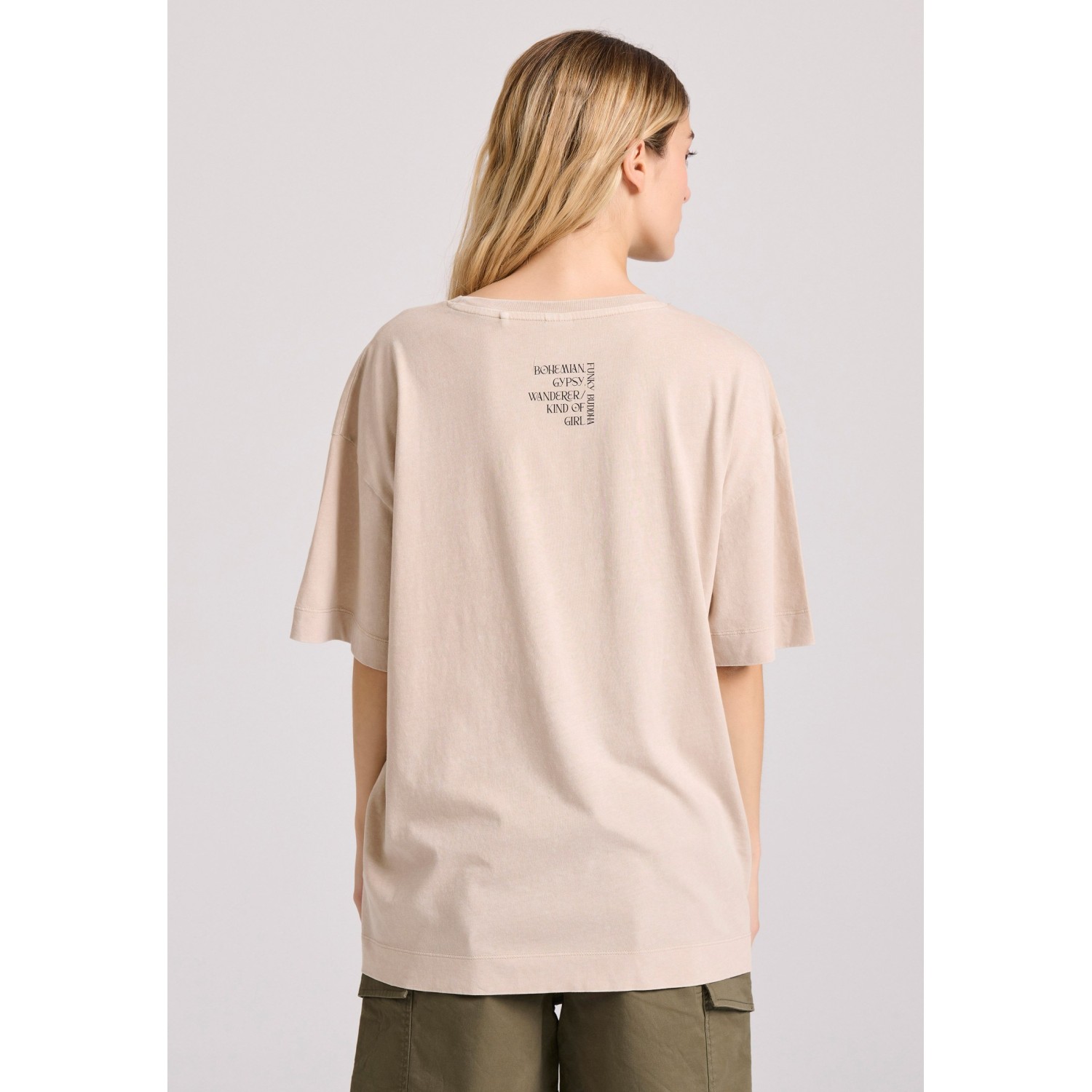 Loose fit t-shirt με bohemian τύπωμα