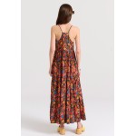 Loose fit εμπριμέ μάξι boho φόρεμα