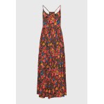 Loose fit εμπριμέ μάξι boho φόρεμα