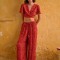 Loose fit εμπριμέ παντελόνα σε boho look