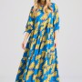Loose fit μίντι φόρεμα με exotic τύπωμα